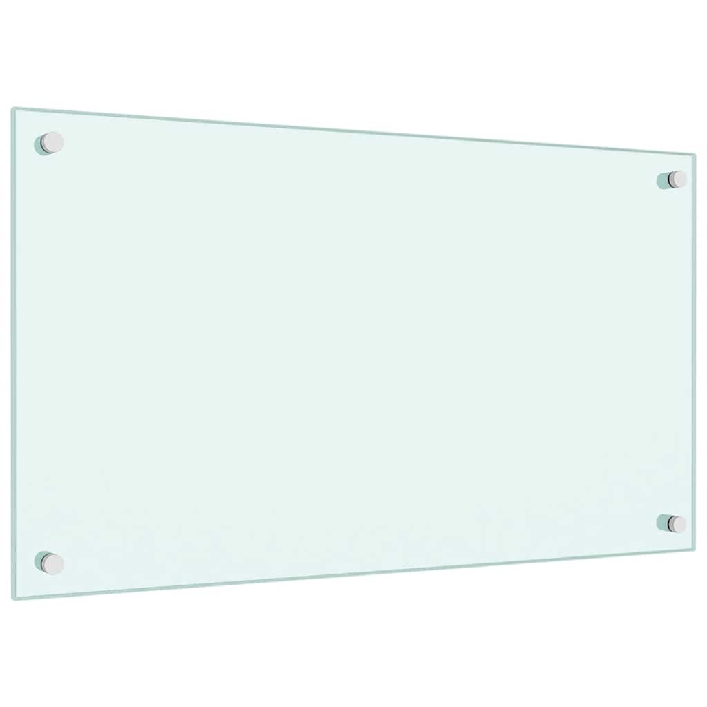 Spatscherm keuken 70x40 cm gehard glas melkwit