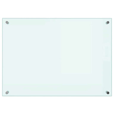 Spatscherm keuken 70x50 cm gehard glas melkwit
