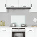 Spatscherm keuken 70x50 cm gehard glas melkwit