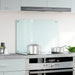 Spatscherm keuken 70x50 cm gehard glas melkwit