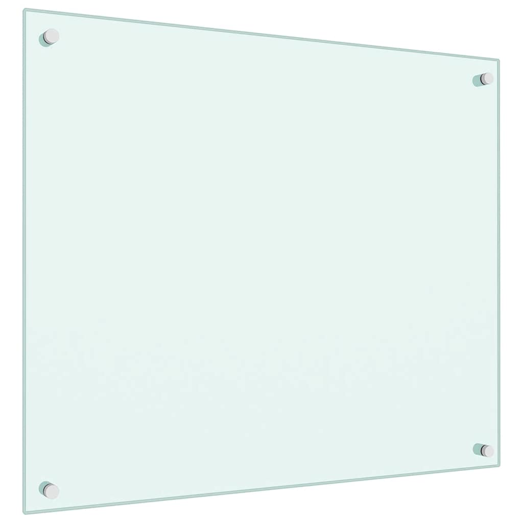 Spatscherm keuken 70x60 cm gehard glas melkwit