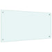 Spatscherm keuken 80x40 cm gehard glas melkwit