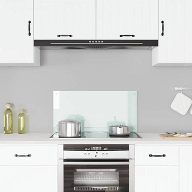 Spatscherm keuken 80x40 cm gehard glas melkwit