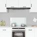 Spatscherm keuken 80x40 cm gehard glas melkwit