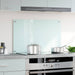 Spatscherm keuken 80x50 cm gehard glas melkwit