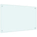 Spatscherm keuken 80x50 cm gehard glas melkwit