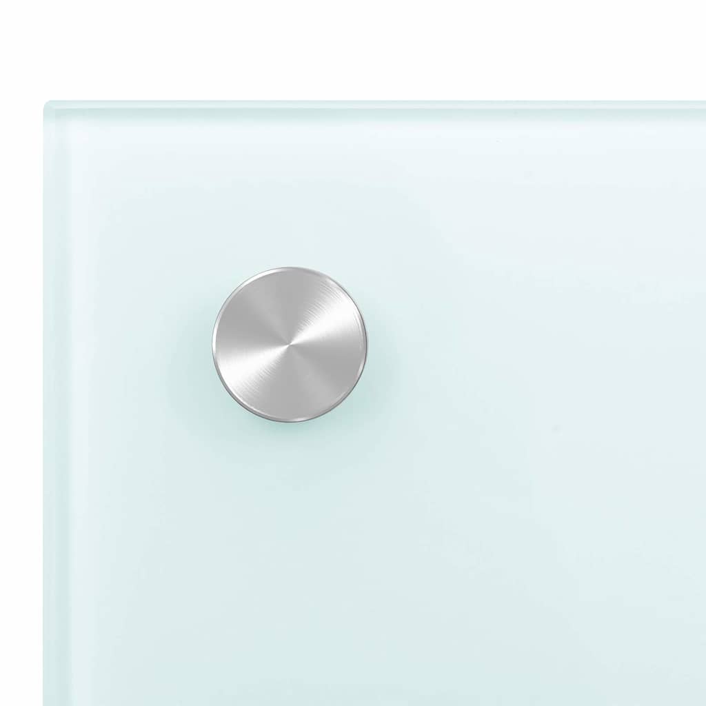 Spatscherm keuken 80x50 cm gehard glas melkwit