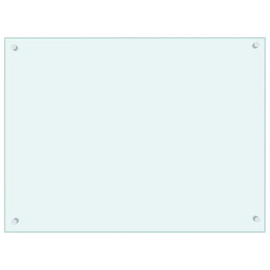 Spatscherm keuken 80x60 cm gehard glas melkwit