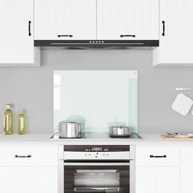 Spatscherm keuken 80x60 cm gehard glas melkwit