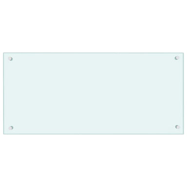 Spatscherm keuken 90x40 cm gehard glas melkwit