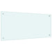 Spatscherm keuken 90x40 cm gehard glas melkwit