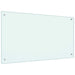 Spatscherm keuken 90x50 cm gehard glas melkwit