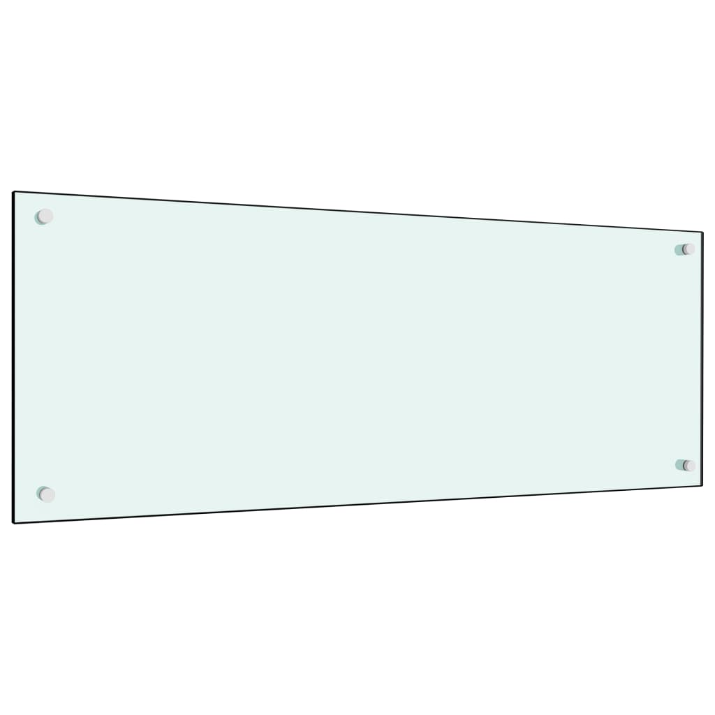 Spatscherm keuken 100x40 cm gehard glas melkwit