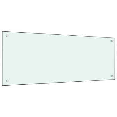 Spatscherm keuken 100x40 cm gehard glas melkwit