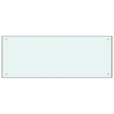 Spatscherm keuken 100x40 cm gehard glas melkwit