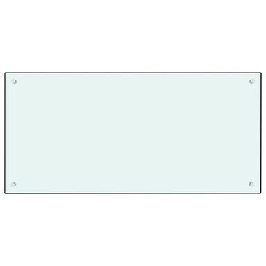 Spatscherm keuken 100x50 cm gehard glas melkwit