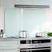 Spatscherm keuken 100x60 cm gehard glas melkwit
