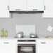 Spatscherm keuken 70x40 cm gehard glas transparant
