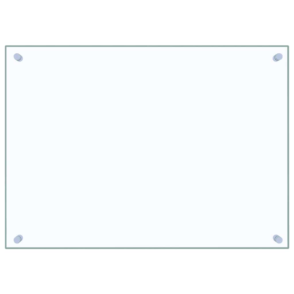 Spatscherm keuken 70x50 cm gehard glas transparant