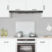 Spatscherm keuken 70x50 cm gehard glas transparant