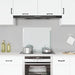 Spatscherm keuken 70x60 cm gehard glas transparant