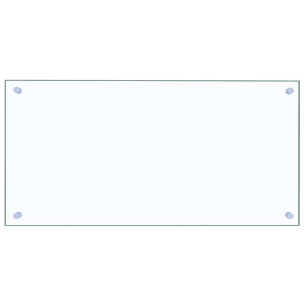 Spatscherm keuken 80x40 cm gehard glas transparant