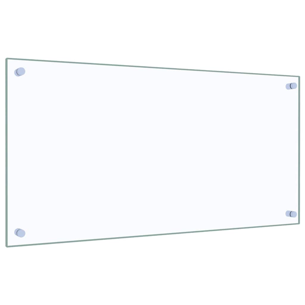 Spatscherm keuken 80x40 cm gehard glas transparant