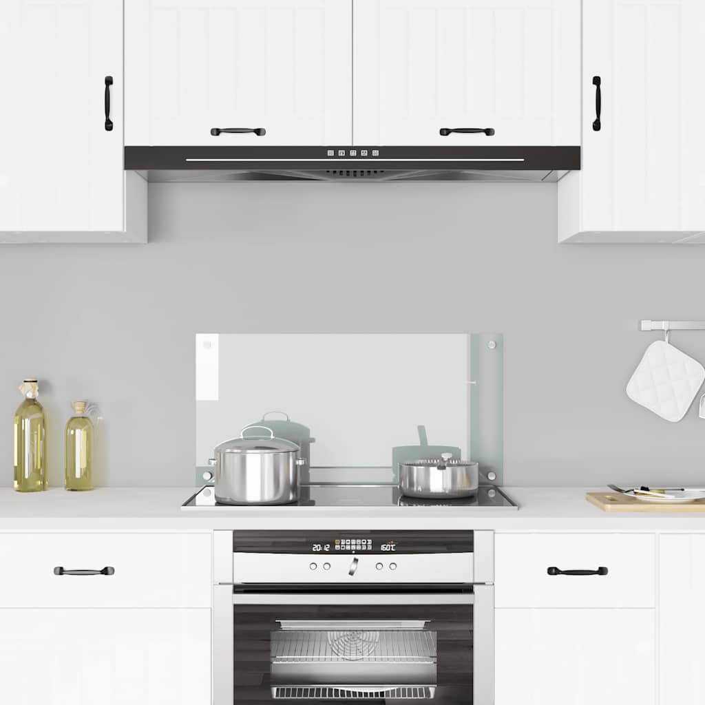 Spatscherm keuken 80x40 cm gehard glas transparant