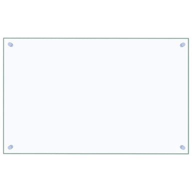 Spatscherm keuken 80x50 cm gehard glas transparant