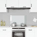 Spatscherm keuken 80x50 cm gehard glas transparant