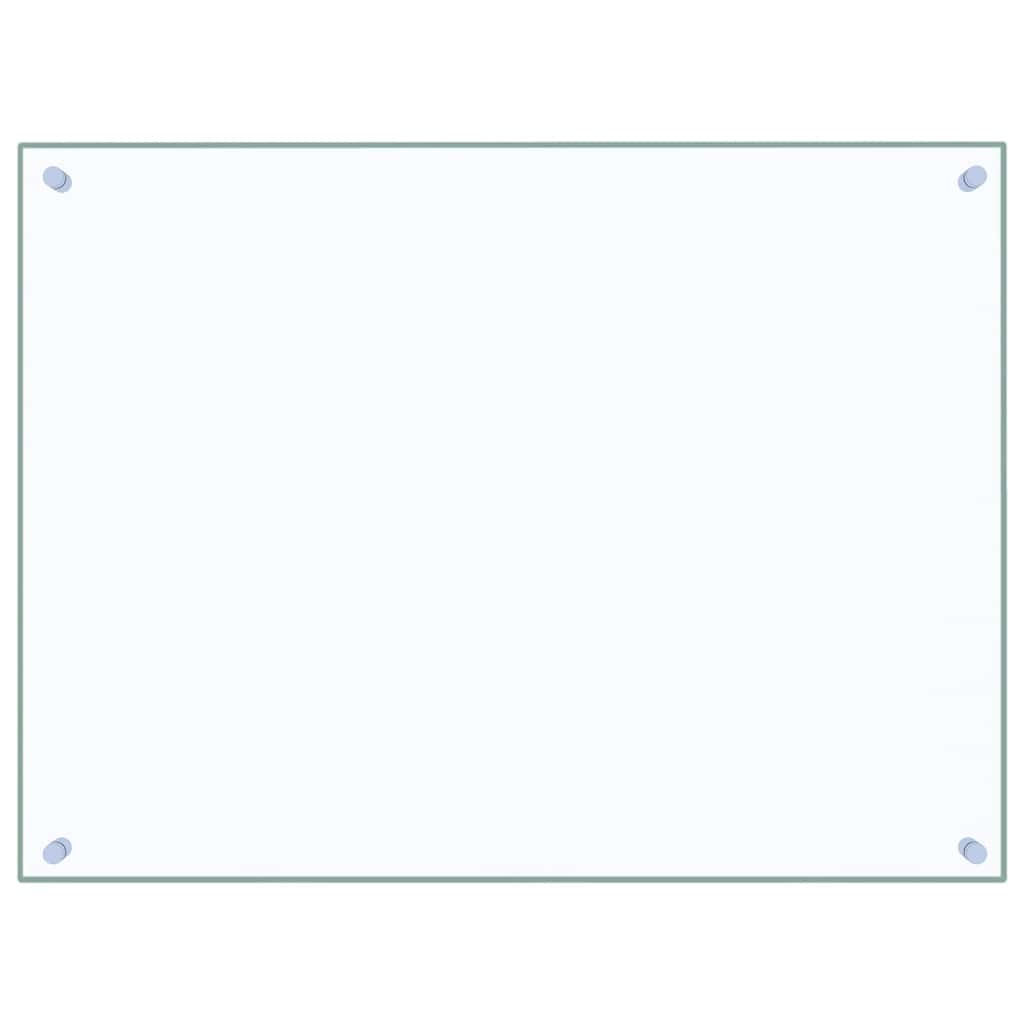 Spatscherm keuken 80x60 cm gehard glas transparant