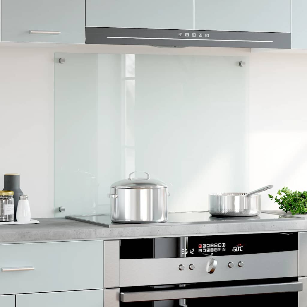 Spatscherm keuken 80x60 cm gehard glas transparant