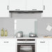 Spatscherm keuken 80x60 cm gehard glas transparant