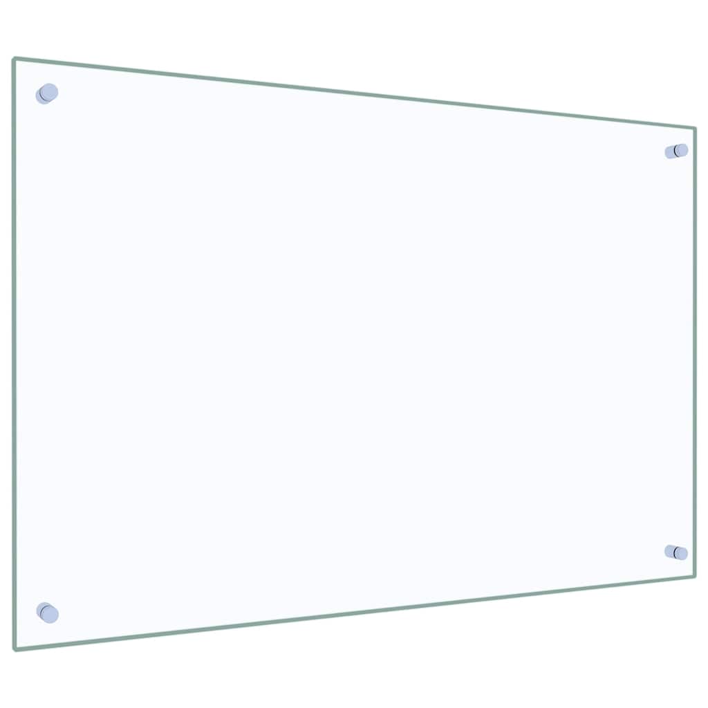 Spatscherm keuken 90x60 cm gehard glas transparant