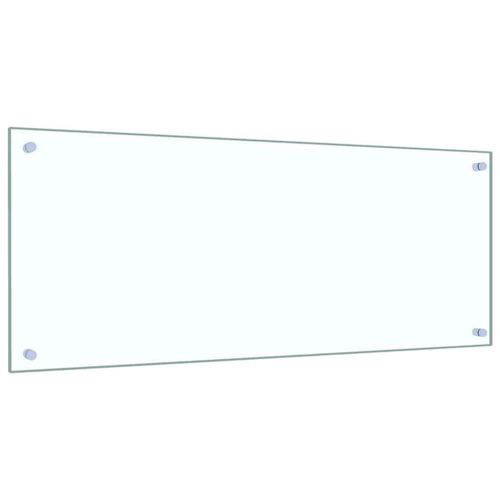 Spatscherm keuken 100x40 cm gehard glas transparant