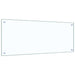 Spatscherm keuken 100x40 cm gehard glas transparant