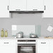Spatscherm keuken 100x40 cm gehard glas transparant