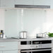 Spatscherm keuken 100x60 cm gehard glas transparant