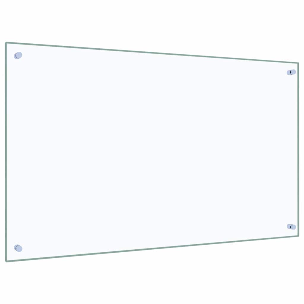 Spatscherm keuken 100x60 cm gehard glas transparant
