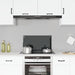 Spatscherm keuken 70x40 cm gehard glas zwart