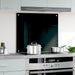 Spatscherm keuken 70x60 cm gehard glas zwart