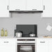 Spatscherm keuken 80x40 cm gehard glas zwart