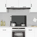 Spatscherm keuken 80x50 cm gehard glas zwart