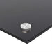 Spatscherm keuken 100x40 cm gehard glas zwart