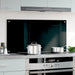 Spatscherm keuken 100x50 cm gehard glas zwart