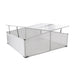 Koude bak met 4 deksels 108x110x41 cm