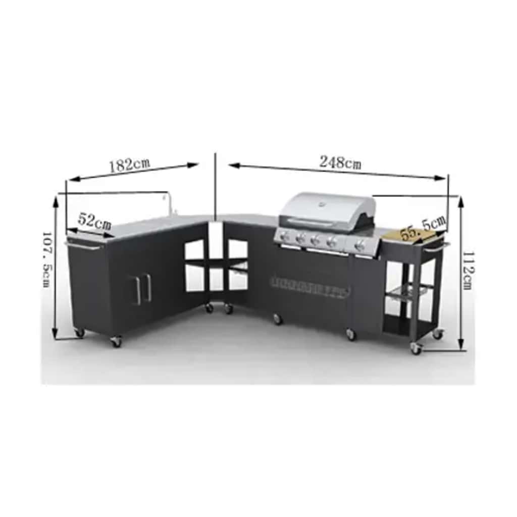 Buitenkeuken Missouri 4 branders