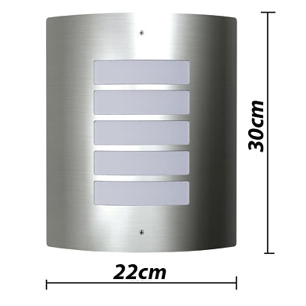 Buitenlamp RVS Falerna 2 st