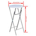 Statafels met MDF tafelblad wit 4 st