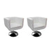 Barstoelen 2 st kunstleer wit